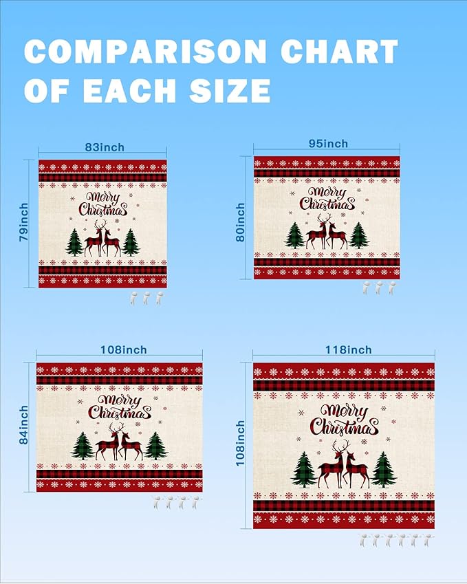Beach Blanket Waterproof Sandproof Ethnic Winter Deer Christmas Trees Quick Drying Beach Mat with 4 Stakes Winter Snowflake on Linen Lightweight Picnic Blanket for Travel Camping Outdoor 83x79