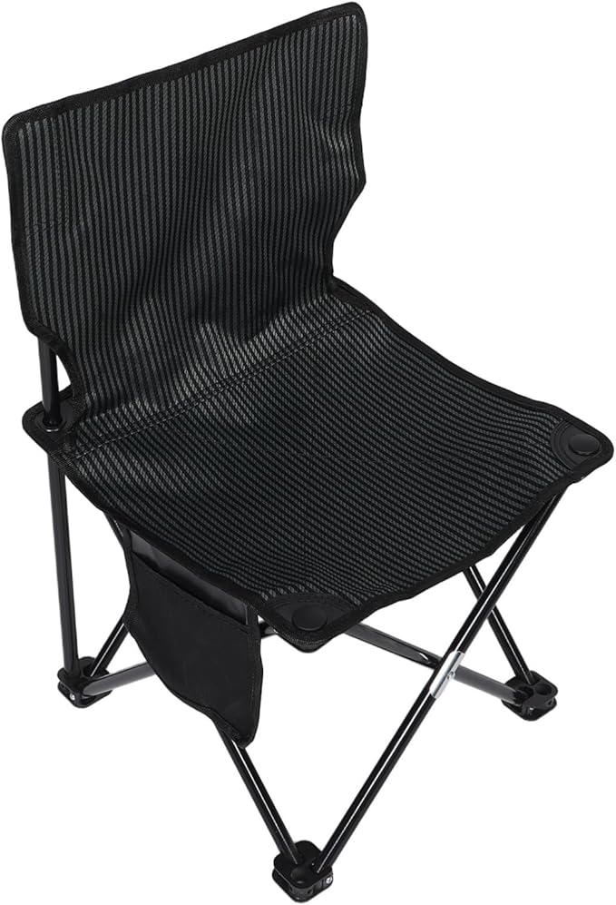 Mipcase Compact Folding Stool Portable Camping Chair for Fishing and Hiking Stable Design for Outdoor Activities Materials Comfortable Seating Stripe