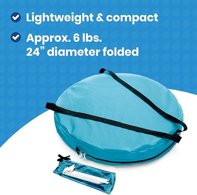 Under the Weather WeatherPod Original Shark Tank MyPod™ Mesh 1-2 Person Pop-Up Screen Pod - Keeps Out Bugs Mosquitos and Harmful UV Rays - UPF 50 for Maximum Protection from The Sun