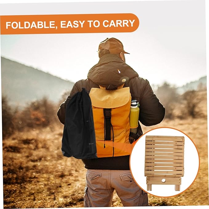 HANABASS Portable Folding Stool for Adults Outdoor Camping Fishing Stool for Bathroom and Lightweight