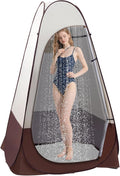 Portable Pop Up Privacy Shower Tent Spacious Changing Room Dressing Room Sun Sunshade Canopy Outdoor Rain Shelter Backpack Privacy Shelters for Camping Hiking Beach Toilet