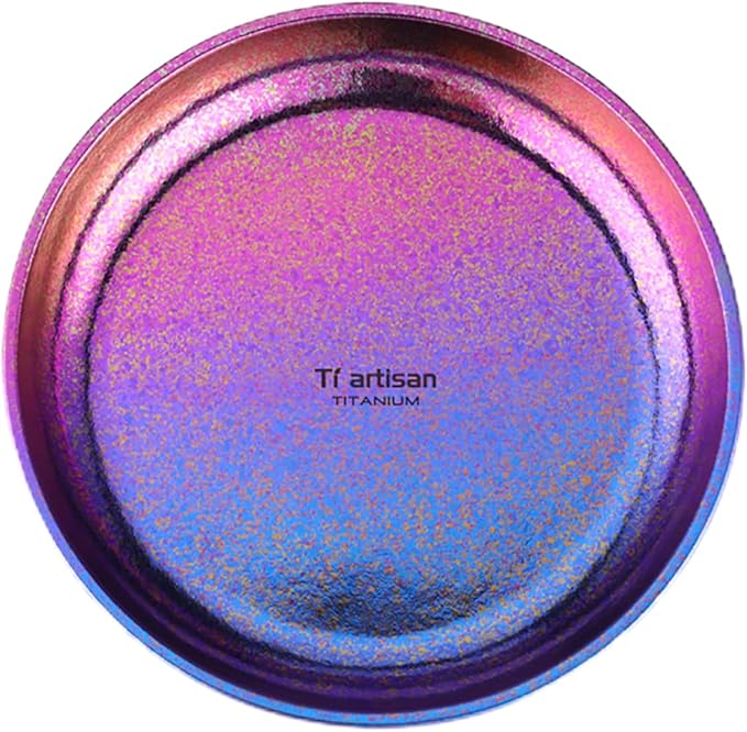 Titanium Plate Camping Picnic Tableware 27fl oz Cooking Utensils Extremely Light Dishes Bowl 110g (TA8220V)