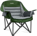 Oversized Camping Chair Portable Folding Camping Chairs with Side Pocket Cup Holder and Carry Bag Heavy Duty Outdoor Camping Chairs for Adults Fishing Sports Trip up to 400lbs Style 7