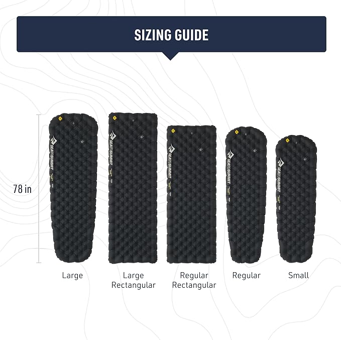 Sea to Summit Ether Light XR Pro Insulated Sleeping Pad Rectangular - Regular (72 x 25 x 4 inches)