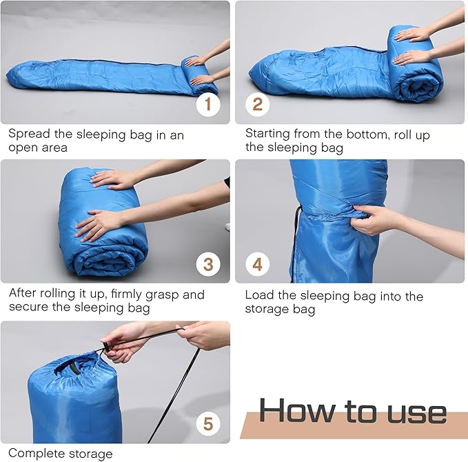 Tranqun 10 Packs Sleeping Bags Bulk for Adults Homeless Sleeping Bag Liner Waterproof Cold Weather for Charity Homeless Camping Hiking Backpacking Outdoor Activities