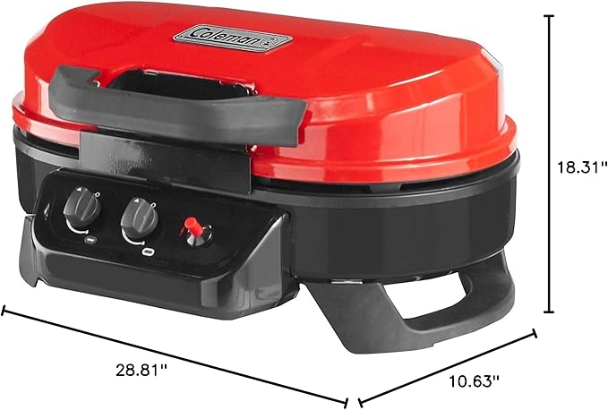 Coleman RoadTrip 225 Portable Tabletop Grill 2-Burner Gas Grill with Matchless Ignition &amp Adjustable Temperature Control 11000 BTUs of Power for Grilling Tailgating Camping BBQ &amp More