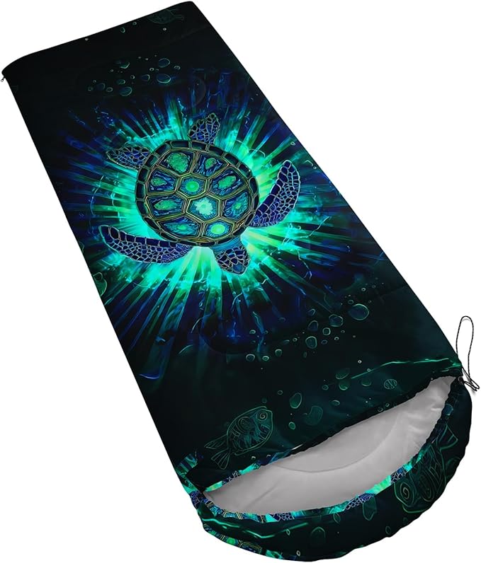 AILONEN Sports Basketball Sleeping Bag for Kids BoysWarm and Cool WeatherLightweightWaterproof Backpacking3D Galaxy Ball Print Sleeping Bag for Camping