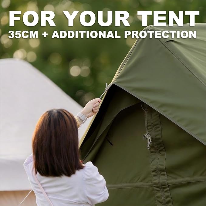 10‘ x 13’ Camping Tarp for 4/6/8 People 4 Season UV ProtectionPU 3000mm Waterproof Multi-Functional Ultralight Shelter Awning Sunshade Portable for Camping Hiking Backpacking Traveling.
