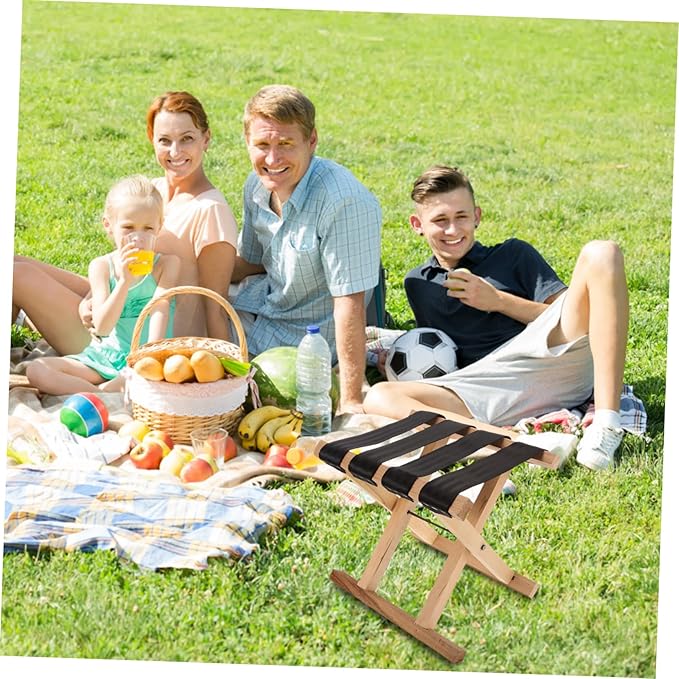 Zerodeko Foldable Camping Stool Portable Stool for Fishing Small Chair Sturdy Material Multi-use