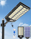 JAYNLT Y-8600W Solar Street Lights Outdoor 6500K Commercial Parking Lot Light Dusk to Dawn Solar Security Flood Lights Motion Sensor for Basketball Court Road Yard