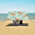 Capybaras Summer Pattern Camping Sun Shelter Beach Tent Portable Beach Sun Shade Outdoor Canopy for Camping Trips Fishing Picnic