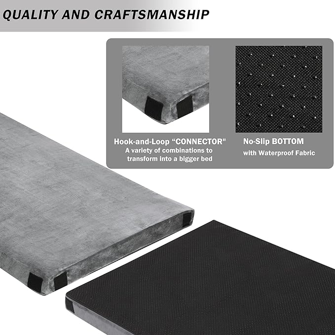 Betterhood Memory Foam Camping Mattress | Potable Backpacking Sleeping Pad W/Waterproof Cover &amp Carry Bag | Roll Up Cot Mattress for Floor TravelCamping | Kids Single or Twin
