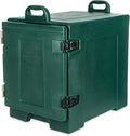 Carlisle FoodService Products Cateraide Insulated Front Loading Food Pan Carrier with Handles for Catering Events and Restaurants Plastic 5 Pans Forest Green