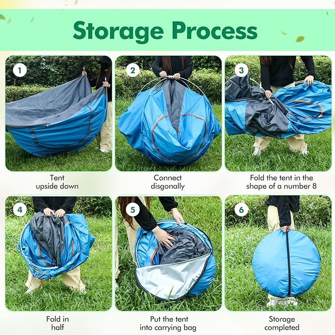 Woanger 6 Pack Bulk 2 Person Camping Tents for Homeless Lightweight Outdoor Tent with Rain Fly and Carrying Bag Waterproof Windproof Setup Pop Up for Homeless Camping Backpacking