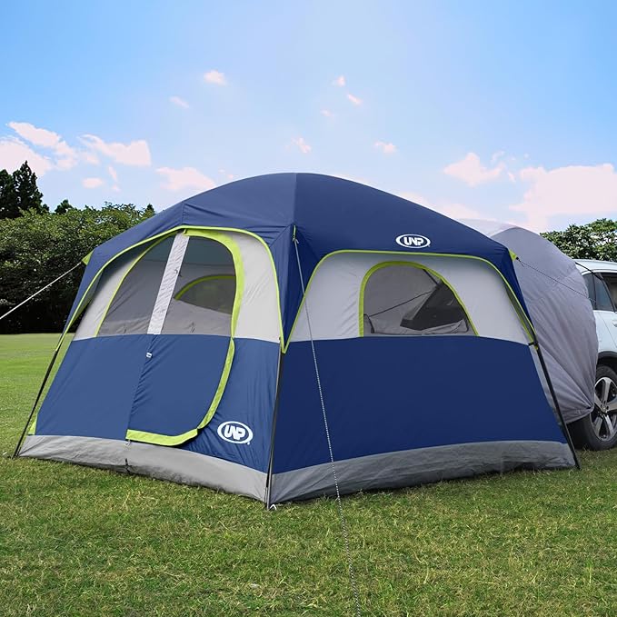 UNP SUV Tent for Camping 6-Person SUV Tailgate Tent - Easy Set Up with Rainfly 10'x9'x78in(H)