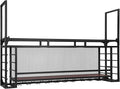 Wall Mounted 2 -Tiers Bottle Display Rack Hanging Shelf 59.06x21.65x11.81inch Large Bottles Display Shelf for Bar Restaurant Indoor