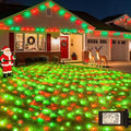 Lovelite 300LED Christmas Net Lights 14.8ft x 5ft Mesh Lights Outdoor Green Wire 8 Modes Timer Waterproof Connectable String Lights for Bushes Xmas Tree Garden Holiday Party Decor - Red Green