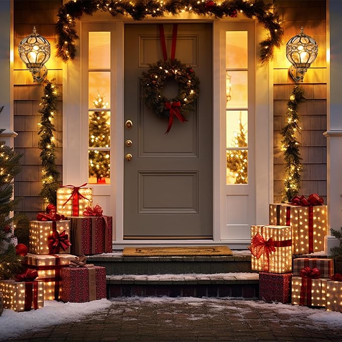 Globe Outdoor Wall Lights Fixtures Anti Rust Gold Sphere Porch Wall LightAluminum Waterproof Outside spherical hardwired Lights for House Patio Porch Backyard Garage Front Door No SensorGeneral