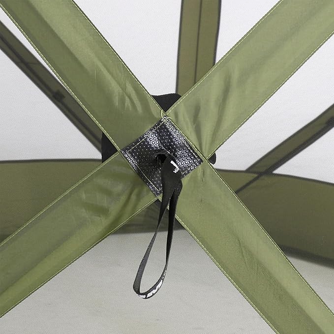 CLAM Pop Up Screen Tent Outdoor Camping Gazebo Canopy Traveler 6' x 6' Green