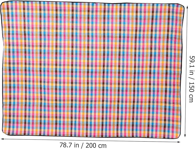 Portable Picnic Blanket Extra Large Camping Mat Beach Rug Thicken Picnic Cushion for Outdoor Activities Lightweight for Travel