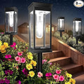 8 Pack Solar Pathway Lights OutdoorIP65 Waterproof - Bright Solar Lights OutdoorAuto On/Off Pathway Lights Solar PoweredSolar Path Lights for Walkway Driveway Garden (Cool White)