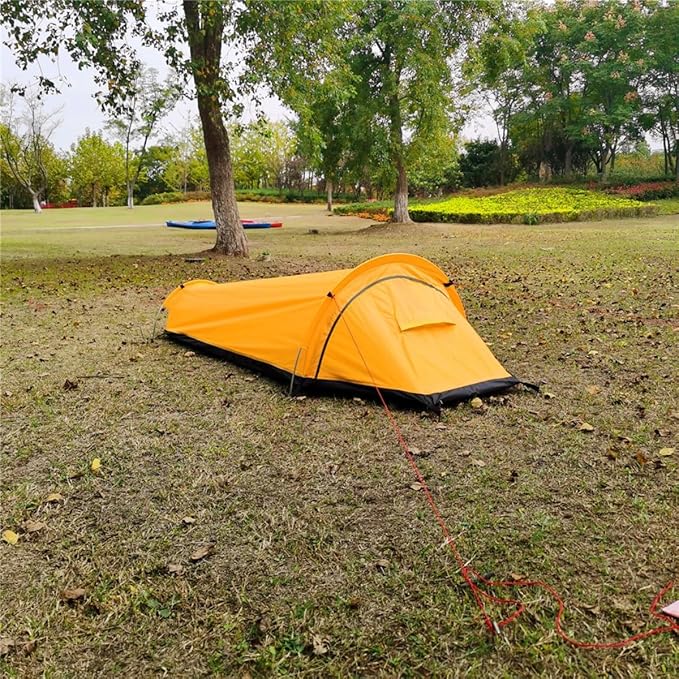 Single Person Bivy Tent 1 Man Tent for Camping Hiking Backpacking Outdoor Survival Gear - Easy Set Up
