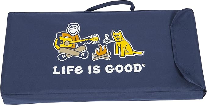 Life is Good Family Portable Outdoor Folding Table with Adjustable Height and Carry Bag for Beach Camping 30lb Weight Capacity 22 x 20 x 16