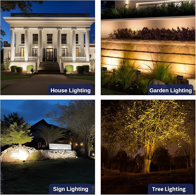 Gardenreet Solid Brass Flood Light - Landscape Low Voltage LED Wall Wash Light 12V Outdoor Hardwired IP65 Waterproof Bronze Angle Adjustable Lighting for Garden Tree Yard Wall Without G4 Bulb