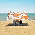 Cute Squirrel Pattern Camping Sun Shelter Beach Tent Portable Beach Sun Shade Outdoor Canopy for Camping Trips Fishing Picnic