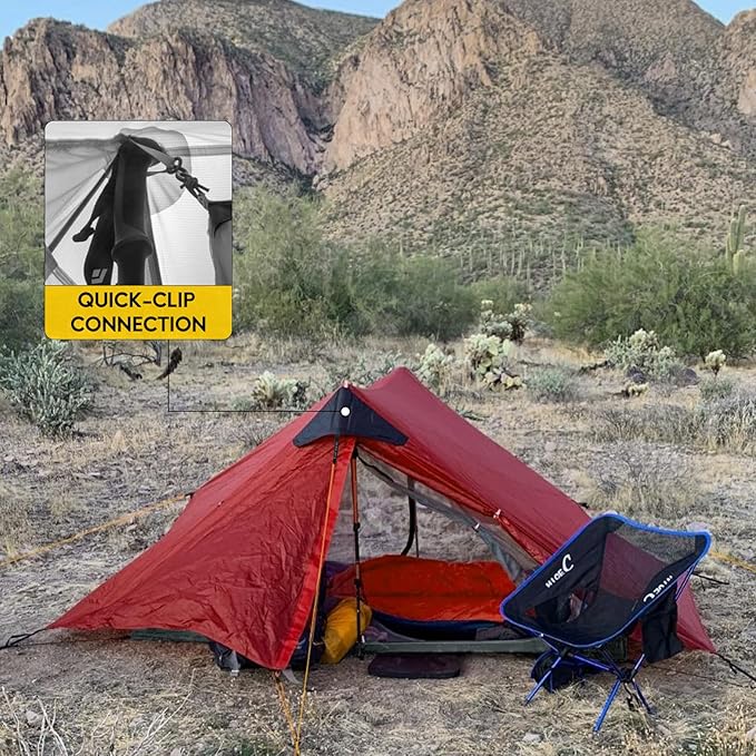LANSHAN Ultralight Tent 3-Season Backpacking Tent for 1-Person or 2-Person Camping Trekking Kayaking Climbing Hiking