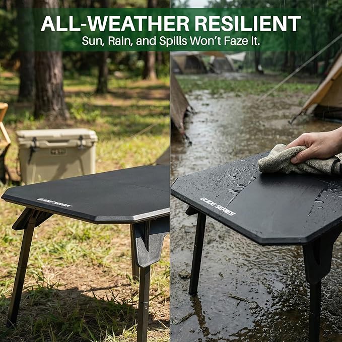 TOPCHANCES Folding Camping Table OutdoorUltralight Aluminum Camping Tables Multifunctional Portable Folding Table with Carrying Bag for Holiday Festival Camping Travel Picnic Grilling
