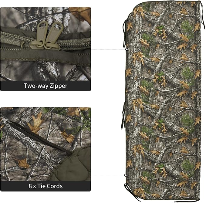 LOOGU Camo Blanket Waterproof Insulation Poncho Liner for Outdoor Camping Hiking Hunting Survival Backpacking Picnicking