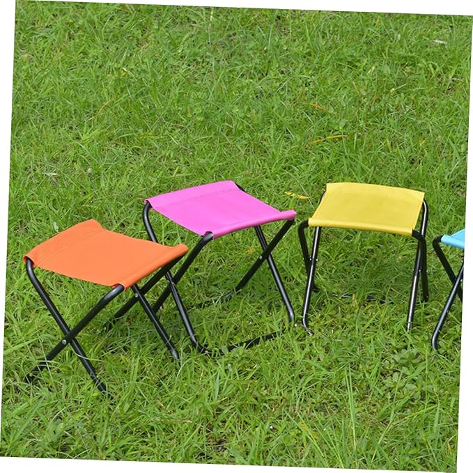 VANZACK 1Pc Lightweight Outdoor Folding Chair Mini Portable Stool for Camping Fishing and Barbecue Foldable Design for Easy Carrying Versatile Outdoor Furniture