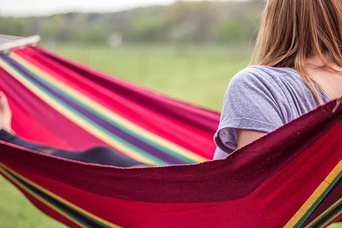 Stansport Cotton Blend Bahamas Hammock - Burgundy (30800-61)