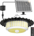 Solar Lights Outdoor Waterproof396 LED Solar Shed Light Indoor Outdoor with Remote ControlTimer Solar Pendant Light 5 ModesSolar Powered Barn Lights for Chicken CoopGazeboGarageShop
