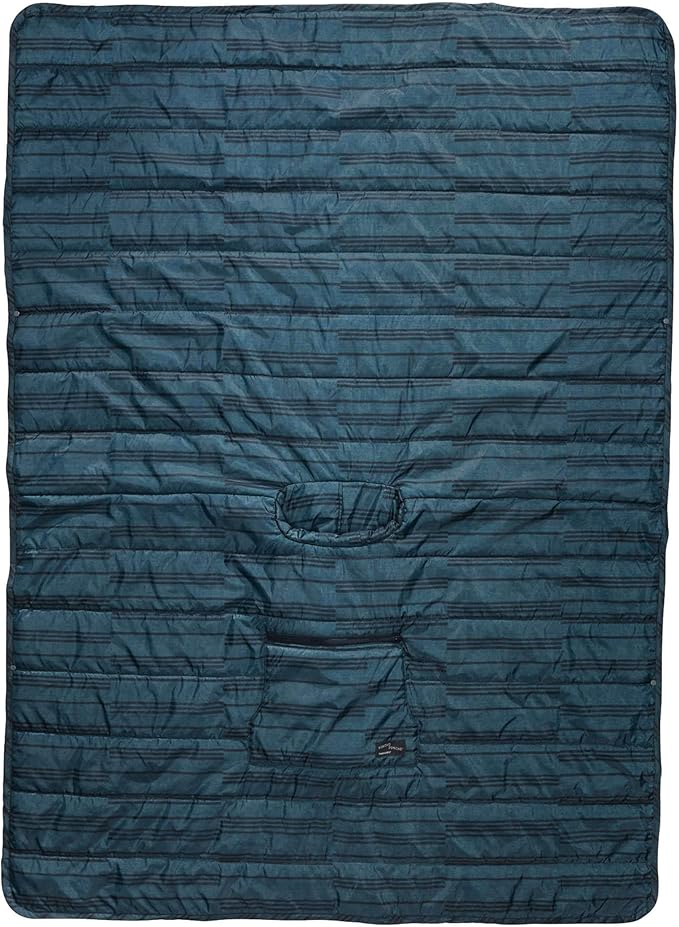Therm-a-Rest Honcho Poncho Wearable Hoodie Blanket Blue Print