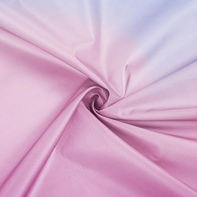 Large Beach Blanket Waterproof Sandproof Blue Pink Gradient Weighted Polyester Picnic Blanket Windproof w/Stakes and Sand Pockets Outdoor Camping Beach Mat Sand Free Fits 8 Adult for Travel Hiking
