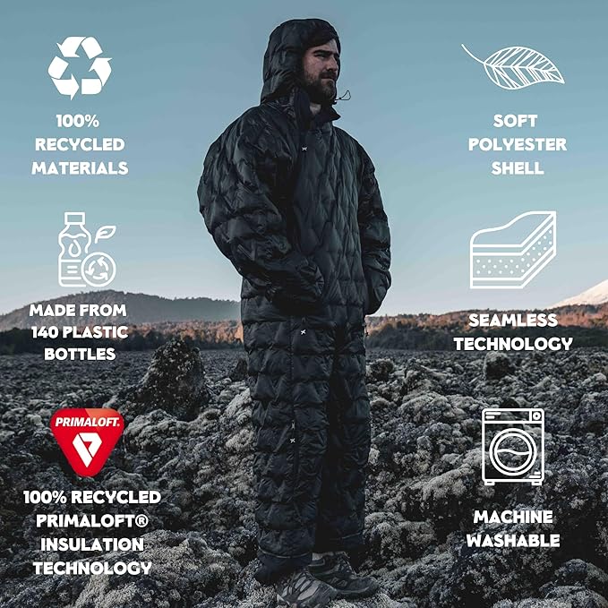 Selk'bag SWYTCH Pro Wearable Sleeping Bag &amp Jacket | 2-in-1 Convertible Suit Extra Insulated Water-Resistant 20°F for Winter Camping Snow Trips RV Travel &amp Outdoor Lounging