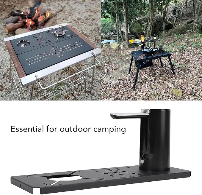 Drfeify Camping Stove Table Board Portable Spider Stove Plate with Storage Bag Compact Furnace Board for Outdoor Enthusiasts Backpacking and Family Camping