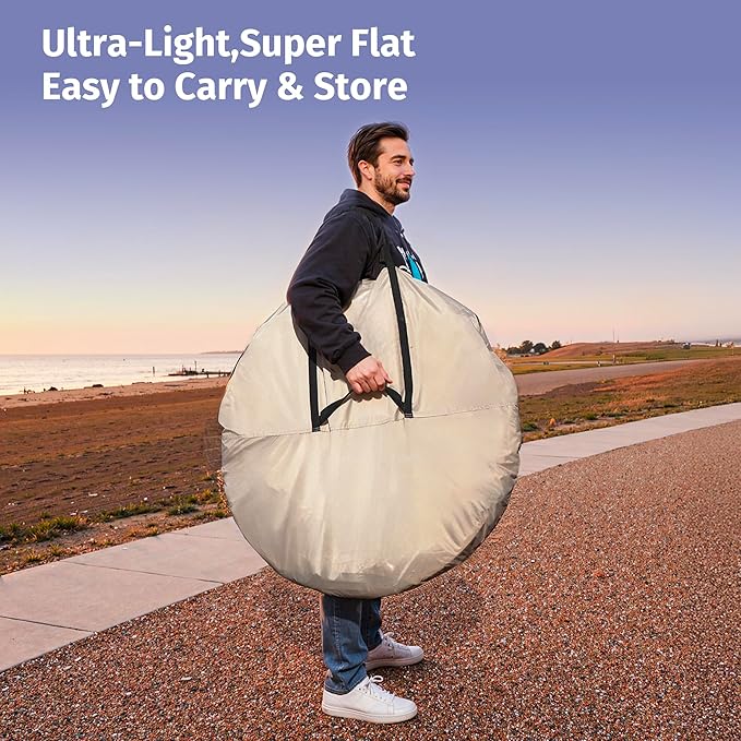 East Oak Weather Sports Tent for Fishing Sports Event | Pop Up Bubble Tent Instant Sun &amp Rain Shelter | No Condensation Spacious Interior Ultra Visibility | All Weather Protection
