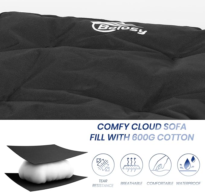Folding Oversized Camping Chair with Footrest Heavy Duty Camp Chair for Adults