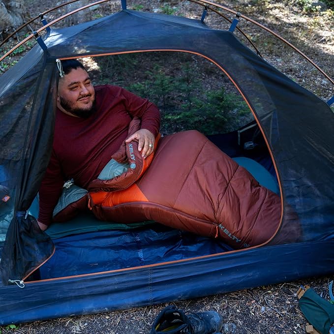 Kelty Cosmic Synthetic Fill 0 Degree Backpacking Sleeping Bag Regular – Compression Straps Stuff Sack Included