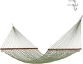 Hatteras Hammocks Deluxe Meadow Duracord Rope Hammock with Free Extension Chains &amp Tree Hooks Handcrafted in The USA 450 LB Weight Capacity 13 ft. x 60 in