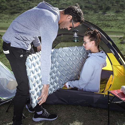 ATEPA Ultralight Sleeping Pad - Waterproof and Durable Camping Mat Sleeping Mat for Comfortable Camping Hiking and Backpacking | Compact Air Mattress for Travel and Outdoor Trips