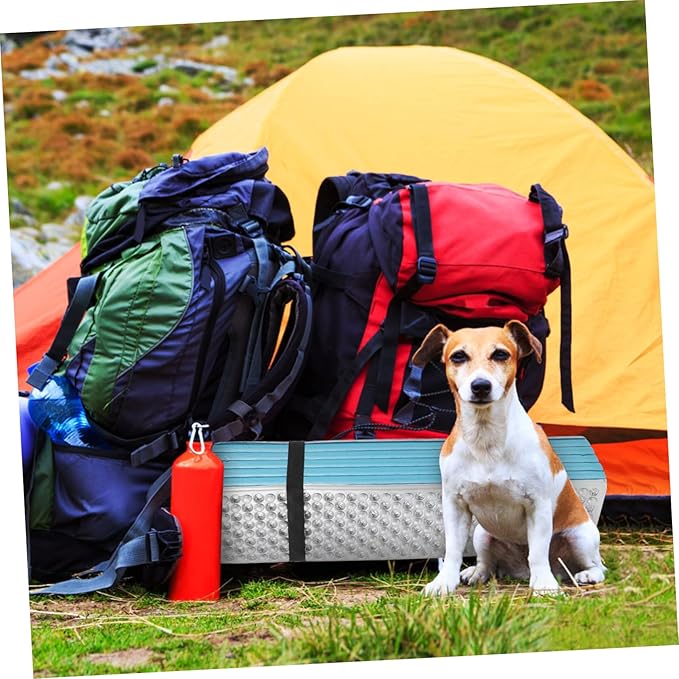 Moisture Folding Camping Mat Blue Insulated Egg Crate Foam Pad for Outdoor Adventures