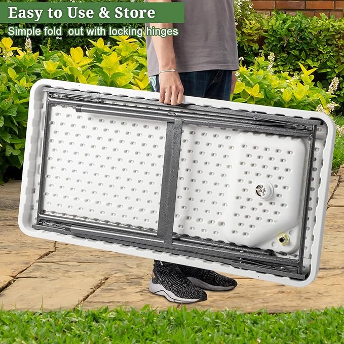 VINGLI Upgarded Folding Fish Cleaning Table with Sink Portable Camping Sink Table with Grid Rack &amp Sprayer Fish Fillet Cutting Table with Drainage Hose for Patio Backyard BBQ…