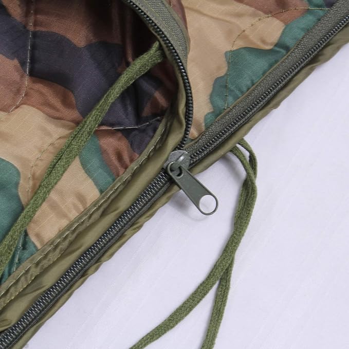 Rothco Enhanced G.I. Type Rip-Stop Poncho Liner With Zipper (Woodland Camo)