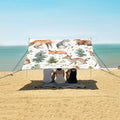 Forest Animals Camping Sun Shelter Beach Tent Portable Beach Sun Shade Outdoor Canopy for Camping Trips Fishing Picnic