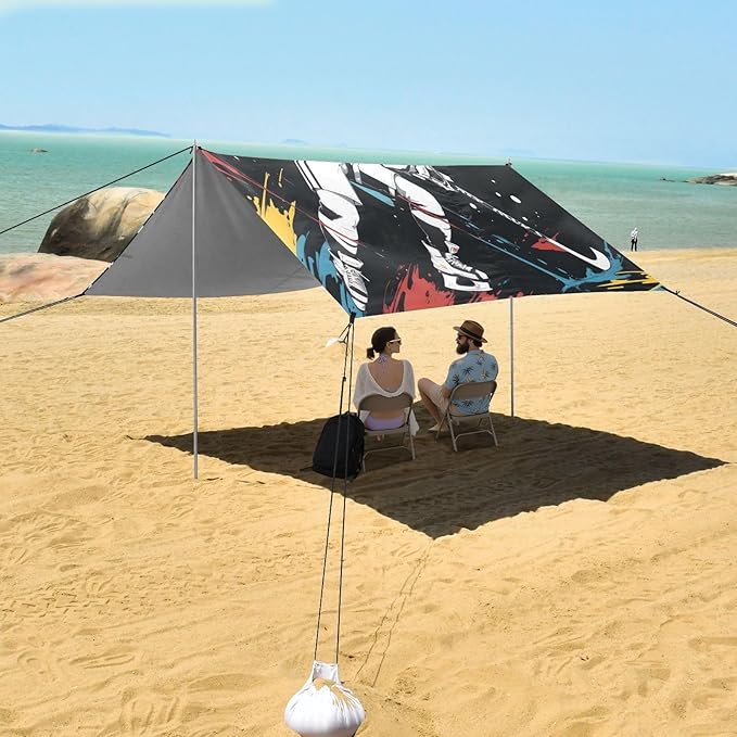 Camping Sun Shelters Hockey Player Beach Canopy 126 * 110.2in