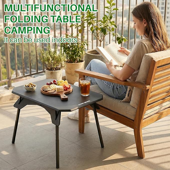 TOPCHANCES Folding Camping Table OutdoorUltralight Aluminum Camping Tables Multifunctional Portable Folding Table with Carrying Bag for Holiday Festival Camping Travel Picnic Grilling